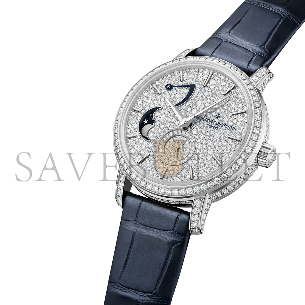 vacheron Co*sta*t*n traditionnelle moon phase 37.5 mm white gold watch 7006t/000g-b913